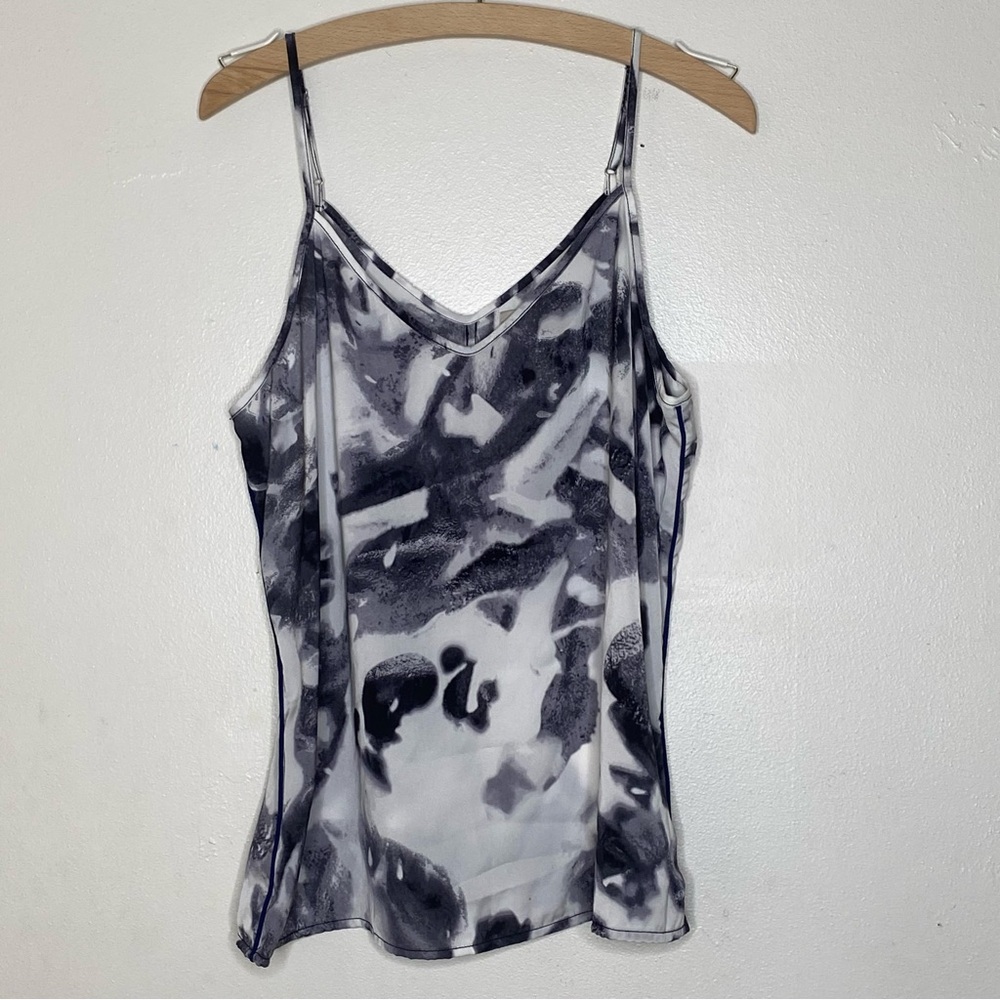 Calvin Klein black and white adjustable strap cami